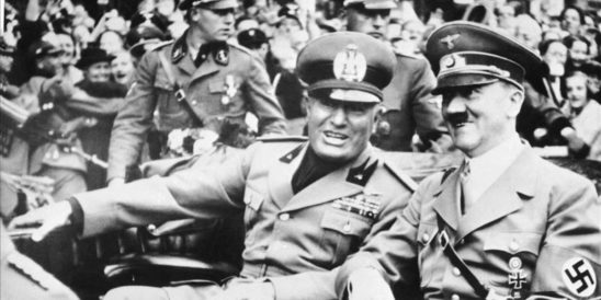 FILE - File photo dated Sept  28  1938 showing Italian dictator Benito Mussolini  at left in foreground  and  Nazi leader Adolf Hitler  at right  taken just before the four power conference in Munich  Germany  As a gesture of friendship  Hitler met  Mussolini with his car at the Italo-German frontier  Benito Mussolini was a fierce anti-Semite  who proudly said that his hatred for Jews preceded Adolf Hitler s and vowed to  destroy them all   according to previously unpublished diaries by the Fascist dictator s longtime mistress  According to the diaries  Mussolini also talked about the warm reception he got from Hitler at the 1938 Munich conference - he called the German leader a  softie  - and attacked Pope Pius XI for his criticism of Nazism and Fascism  The dairies kept by Claretta Petacci  Mussolini s mistress  between 1932 and 1938 are the subject of a book coming out the week beginning Monday Nov  16  2009   in Italy  entitled  Secret Mussolini   Excerpts were published Monday by Italy s leading daily Corriere della Sera and confirmed by publisher Rizzoli  On a more intimate note  Mussolini was explicit about his sexual appetites for his mistress and said he regretted having affairs with several other women   AP Photo File